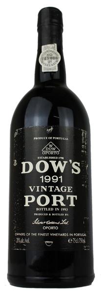 1991 Dow's Vintage Port, 1991