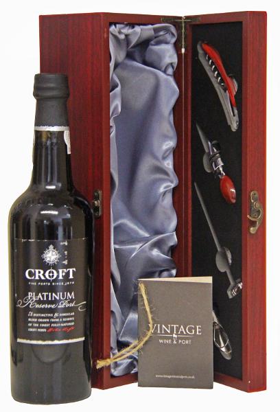 Croft Platinum Port In Gift Box with Accessories,  Non Vintage